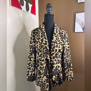 Grace Elements Animal Print Blazer